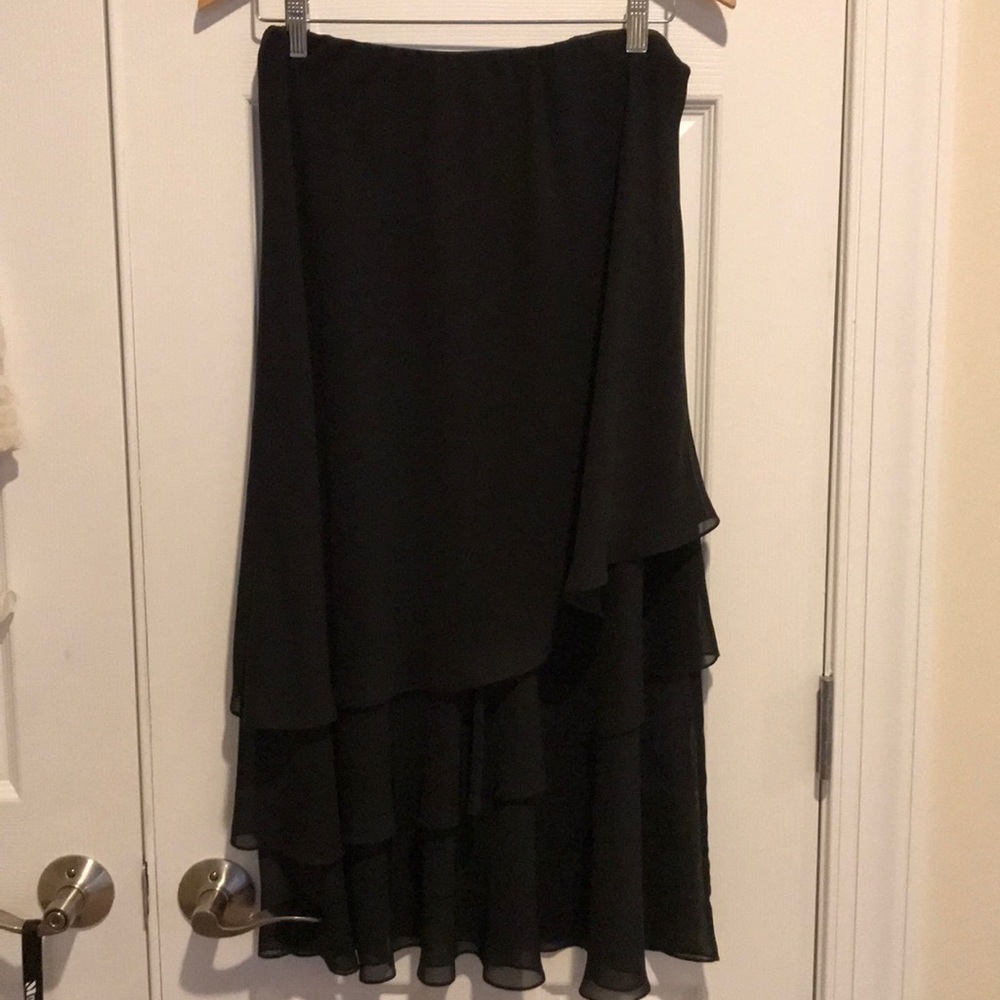 ALEX ruffled organza skirt